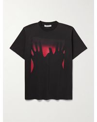Our Legacy - Red Taste Of Hands Printed Appliquéd Cotton-jersey T-shirt - Lyst