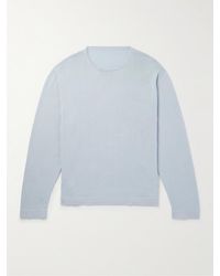STÒFFA - Mélange Mouliné-cotton Sweater - Lyst