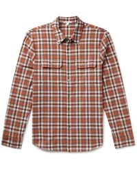 James Perse - Lagoon Checked Cotton-flannel Shirt - Lyst