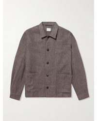 Sunspel - Cotton And Linen-blend Overshirt - Lyst