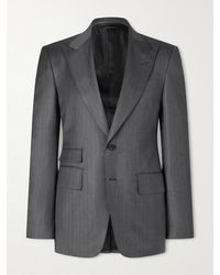 Tom Ford - Shelton Wool And Silk-Blend Suit Jacket - Lyst