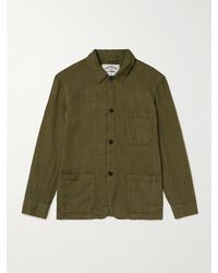 Portuguese Flannel - Labura Slim-fit Linen Jacket - Lyst