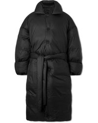 Entire studios - Rbi Belted Padded Shell Down Coat - Lyst