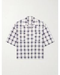 Kapital - Camp-Collar Checked Cotton Western Shirt - Lyst