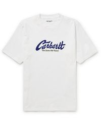 Carhartt WIP Old Tunes Printed Cotton-jersey T-shirt - White