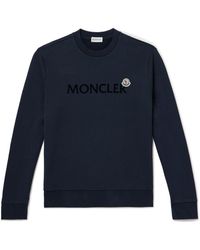 Moncler - Logo Cotton Sweatshirt - Lyst