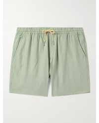 NN07 - Gregor 1454 gerade geschnittene Shorts aus Leinen mit Kordelzugbund - Lyst