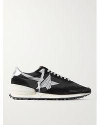 Golden Goose - Marathon Leather And Suede-trimmed Nylon Sneakers - Lyst