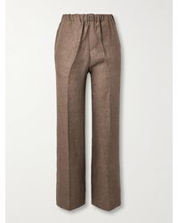 Piacenza 1733 - Straight-Leg Linen Trousers - Lyst