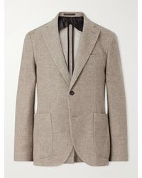 Slowear - Cotton, Wool And Cashmere- Blend Jacquard Blazer - Lyst