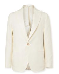 De Petrillo - Linen Suit Blazer - Lyst