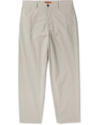 Barena - Canasta Tapered Cotton-blend Trousers - Lyst