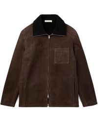 Umit Benan - Bruno Shearling-Lined Suede Jacket - Lyst