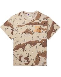 GALLERY DEPT. - Logo-print Camouflage-print Cotton-jersey T-shirt - Lyst