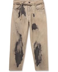 Acne Studios - 1991 Toj Straight-leg Belted Tie-dyed Jeans - Lyst
