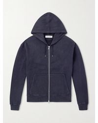 Our Legacy - Rascal Cotton-jersey Zip-up Hoodie - Lyst