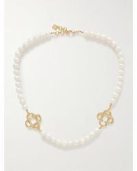 Casablancabrand - Medium Gold-plated Pearl Necklace - Lyst