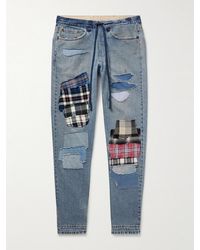 Greg Lauren - Jeans Slim-Fit A Gamba Affusolata - Lyst