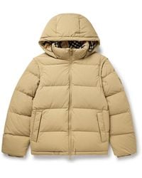 Burberry - Convertible Quilted Shell Hooded Down Jacket - Lyst