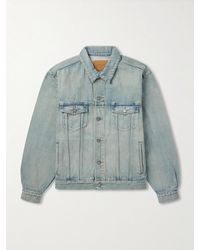 Saint Laurent - Denim Trucker Jacke - Lyst