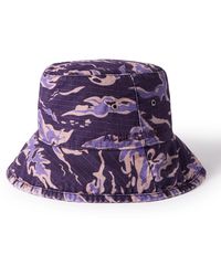 Acne Studios - Brimmo Logo-embroidered Camouflage-print Cotton-ripstop Bucket Hat - Lyst