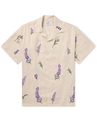 Portuguese Flannel - Camp-collar Embroidered Linen Shirt - Lyst
