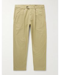 Rag & Bone - Tapered Pleated Cotton-blend Twill Chinos - Lyst