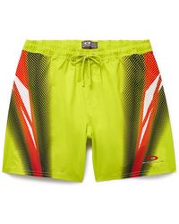 Saturdays NYC - Oakley Timothy Straight-leg Mid-length Printed Swim Shorts - Lyst