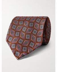De Petrillo - 8Cm Printed Silk-Twill Tie - Lyst