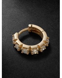 Jacquie Aiche - 14-karat Gold Diamond Single Hoop Earring - Lyst