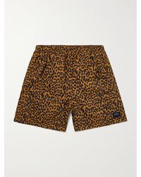Noah - Straight-leg Mid-length Leopard-print Swim Shorts - Lyst