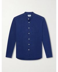 Oliver Spencer - Kildale Grandad-Collar Cotton Shirt - Lyst