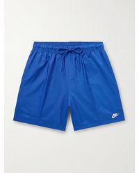 Nike - Shorts a gamba dritta in shell con coulisse Club Flow - Lyst