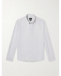 A.P.C. - Greg Pinstriped Cotton Oxford Shirt - Lyst
