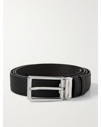 Dunhill - 3cm Reversible Striped Leather Belt - Lyst