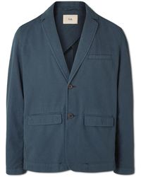 Folk - Assembly Textured-Cotton Blazer - Lyst