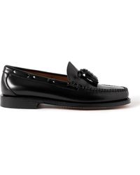 G.H. Bass & Co. - Weejuns Heritage Larkin Glossed-leather Tasselled Loafers - Lyst