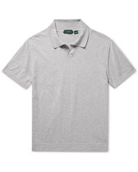 Incotex - Zanone Slim-fit Cotton And Silk-blend Polo Shirt - Lyst