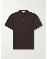 James Perse - Supima Cotton-jersey Polo Shirt - Lyst
