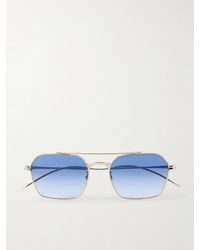 Oliver Peoples - Tk-15 D-frame Gold-tone Sunglasses - Lyst