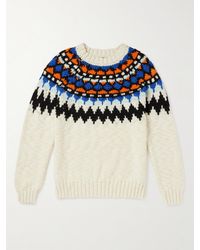 NN07 - Felix Nordic 6613 Fair Isle Wool Sweater - Lyst