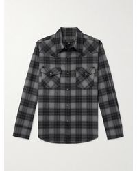 Nili Lotan - Travis Checked Cotton-Flannel Shirt - Lyst