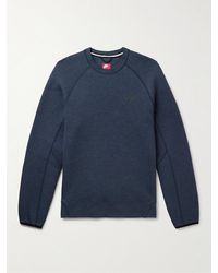 Nike - Logo-print Cotton-blend Tech Fleece Sweatshirt - Lyst