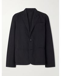 Studio Nicholson - Cotton And Linen-Blend Twill Blazer - Lyst