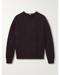 A.PRESSE - Brushed Cashmere Sweater - Lyst
