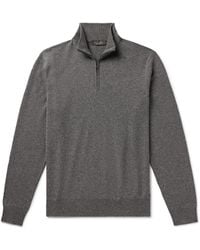 Loro Piana - Slim-fit Baby Cashmere Half-zip Sweater - Lyst