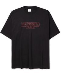 Vetements Rammstein Oversized Printed Cotton-jersey T-shirt Vetements Rammstein Oversized Printed Cotton-jersey T-shirt