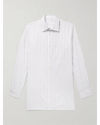 Maison Margiela - Slim-Fit Striped Cotton-Poplin Shirt - Lyst