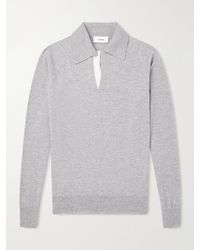 Lardini - Wool And Cashmere-Blend Polo Shirt - Lyst