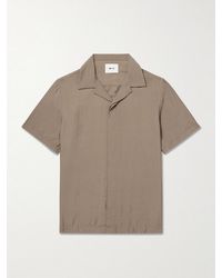 NN07 - Hank 5971 Camp-Collar Modal-Blend Seersucker Shirt - Lyst